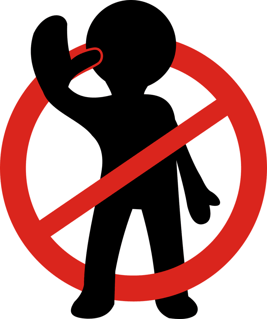 sign, designation of the, no background